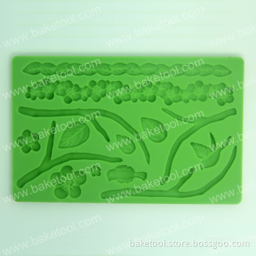 Food Grade Peach Blossom Silicone Mold for Cake Fondant Decoration